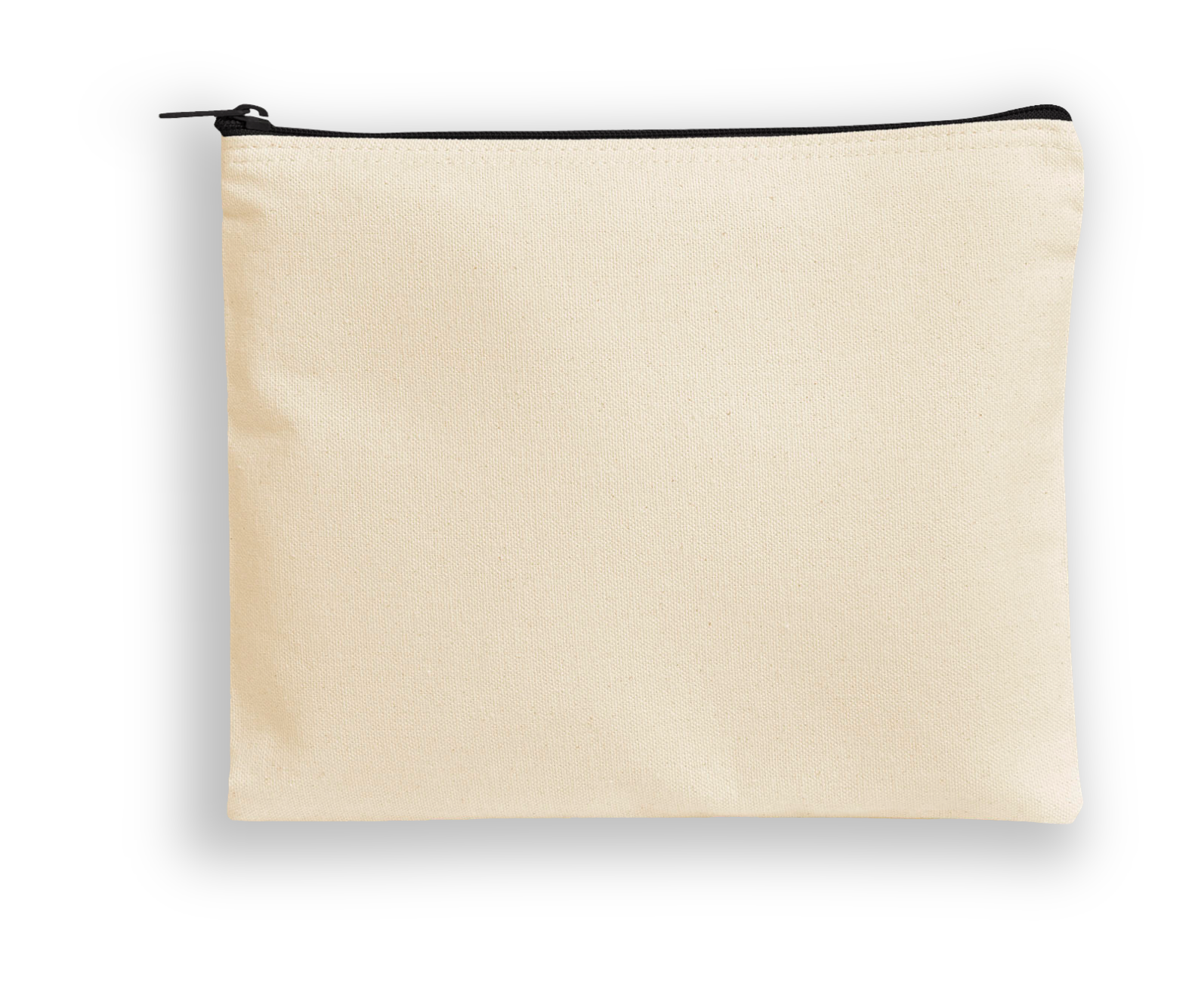 Canvas Accessories Pouch with Black Zipper 4