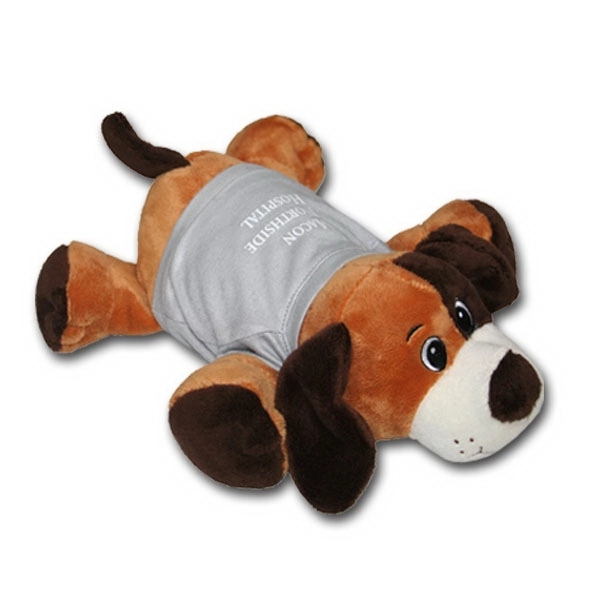 9" Laying Down Dog - Brown