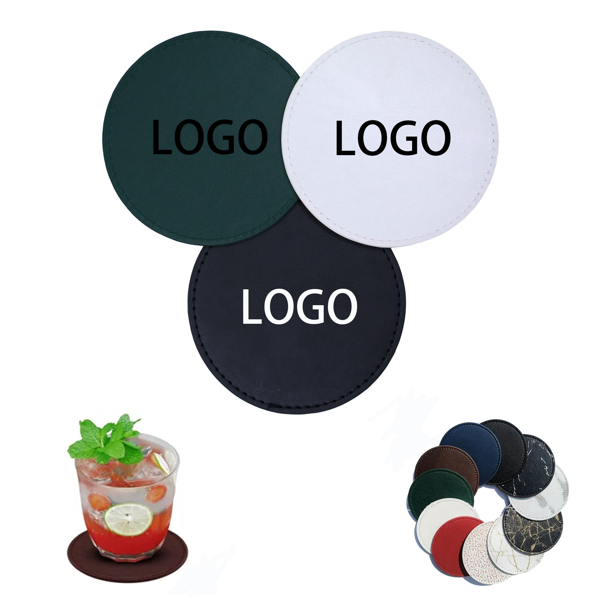 PU Coasters For Drinks 2