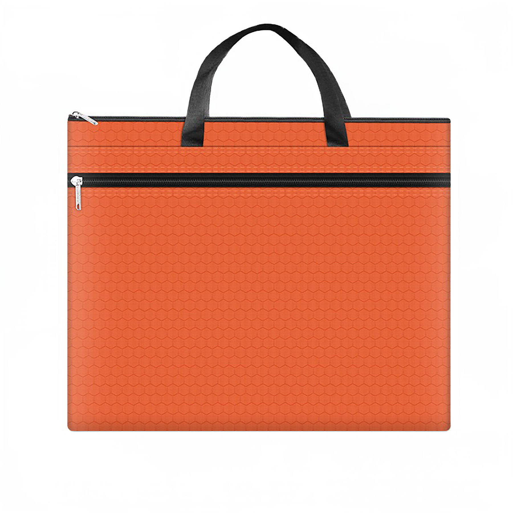 PVC Waterproof Football Pattern Zipper Briefcase 3