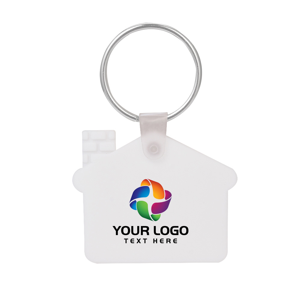 Custom House Shaped Silicone Keychain 9