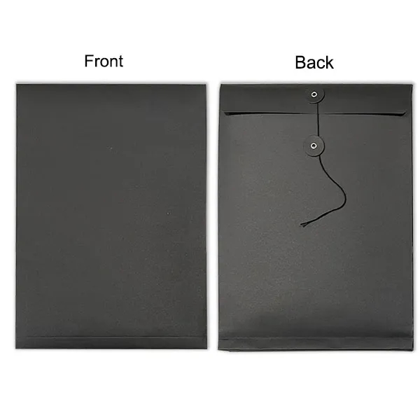 Black Kraft Paper Envelopes 8