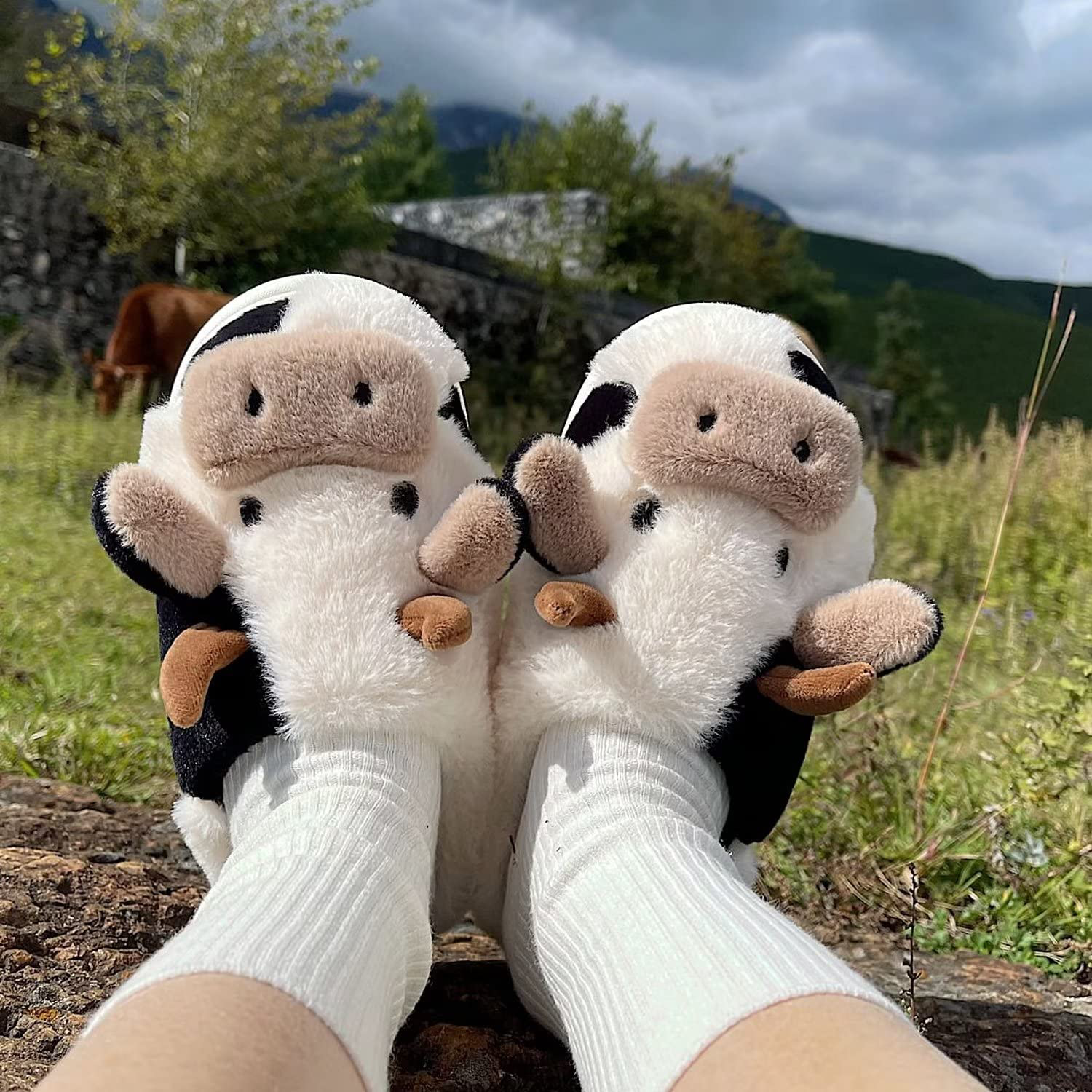 Cartoon Cow Cotton Slippers 5