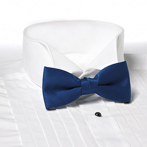 Royal Blue Clip-On Bow Tie 2