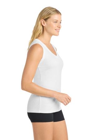 Sport-Tek Women's Sleeveless PosiCharge Competitor V-Neck Tee. LST352 3