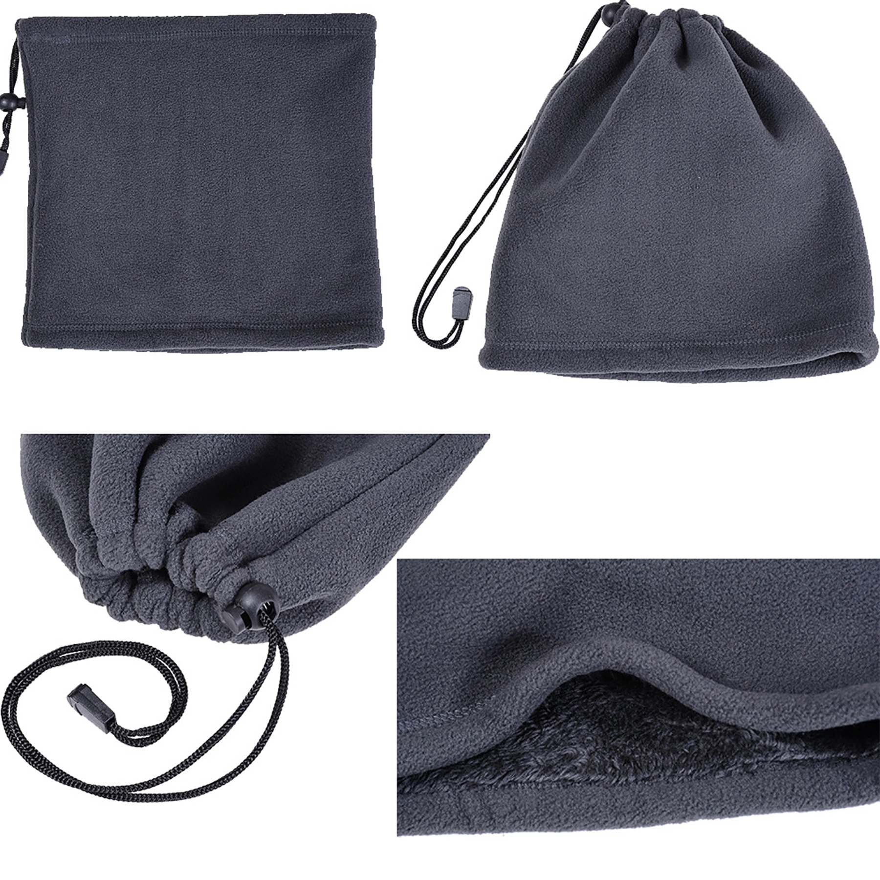 Winter Fleece Neck Gaiter Ski Tube Scarf for Men Women 10