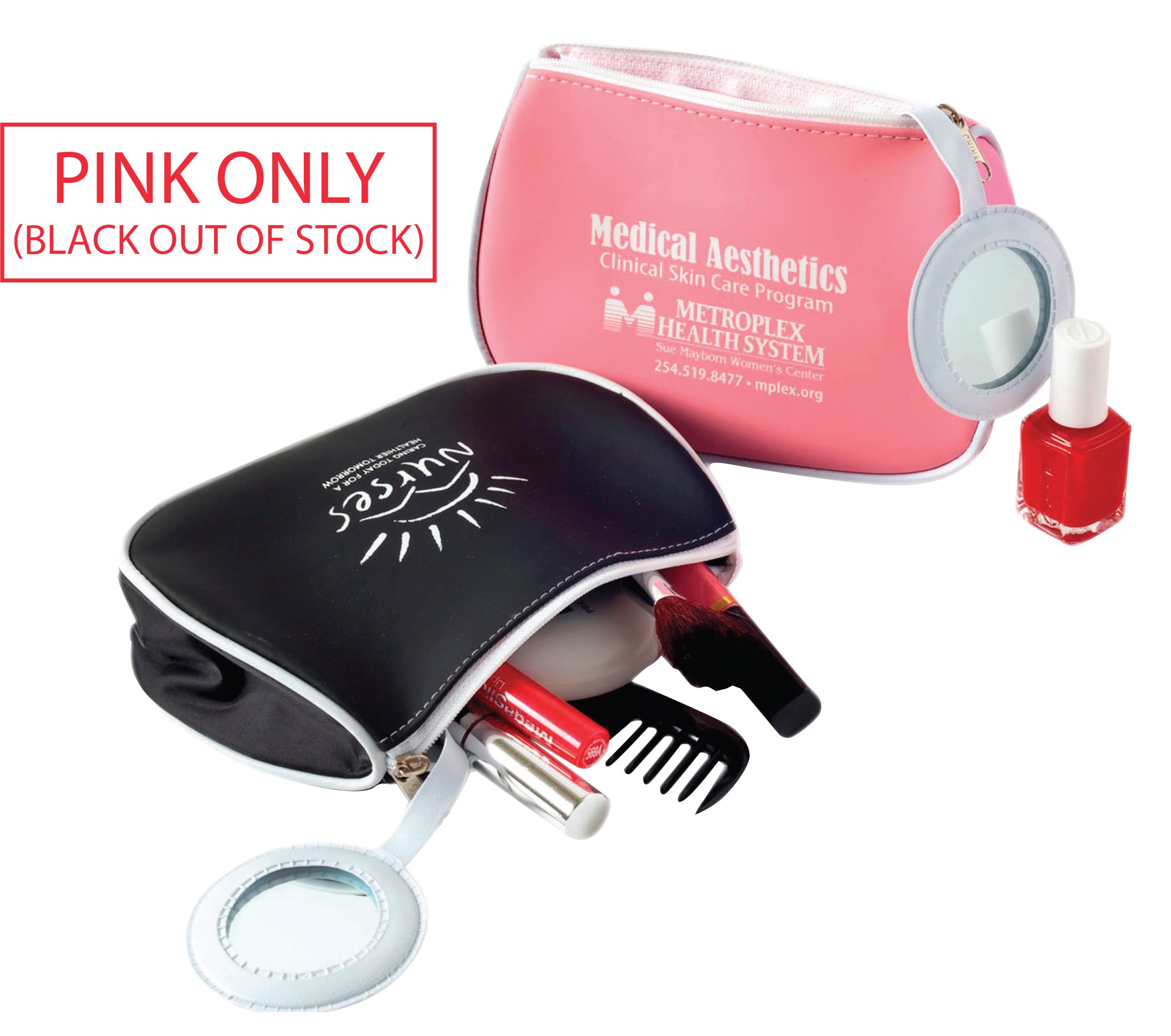 First Blush Cosmetic Bag w/ Mirror 2