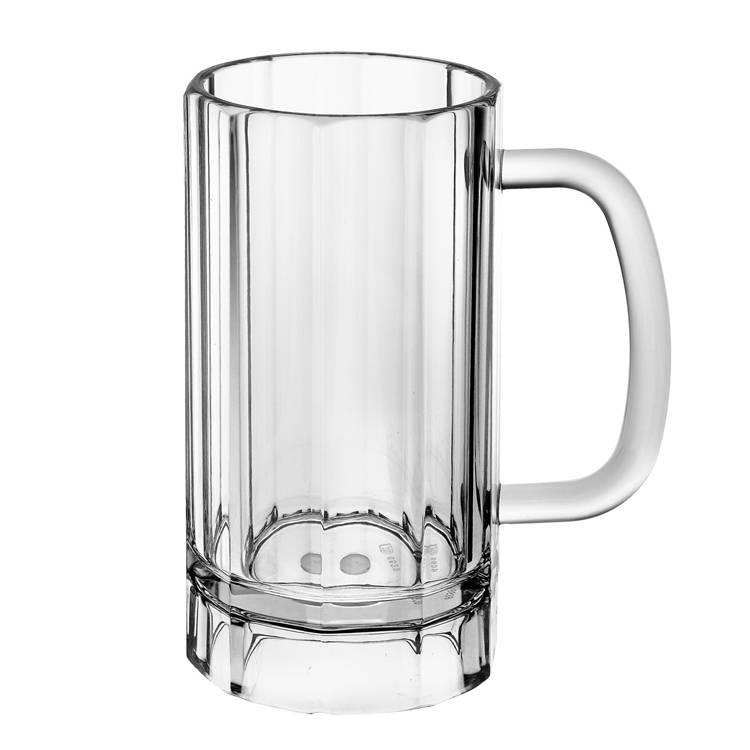 Beer Acrylic Clear Plastic Mug w/ Handle 3