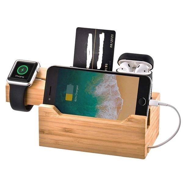 Bamboo Usb Charging Station 2