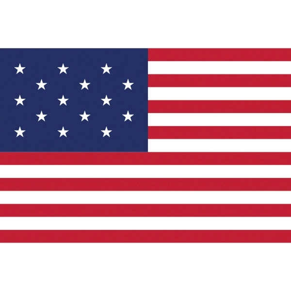 Historical US 15 Stars Flag 2