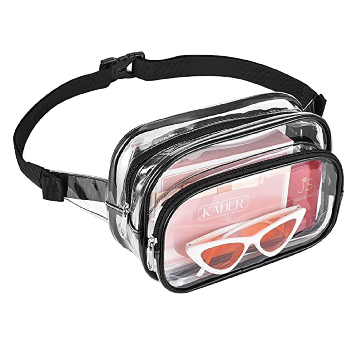 Clear 3 Pockets Fanny Pack 2