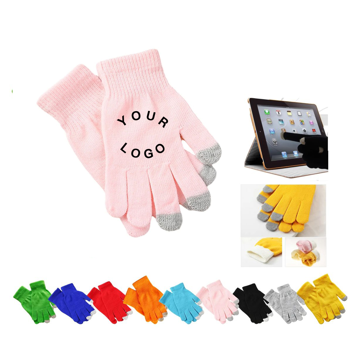 Warm Knit Gloves with Phone Touch Function 2