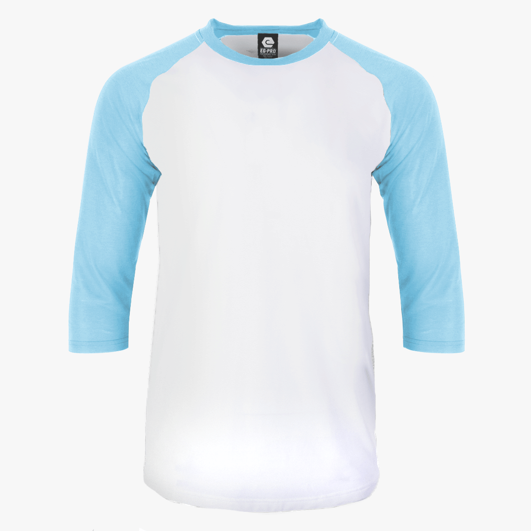 #H215 - Varsity Men's 3/4 Sleeve Baseball Tee White Body 8