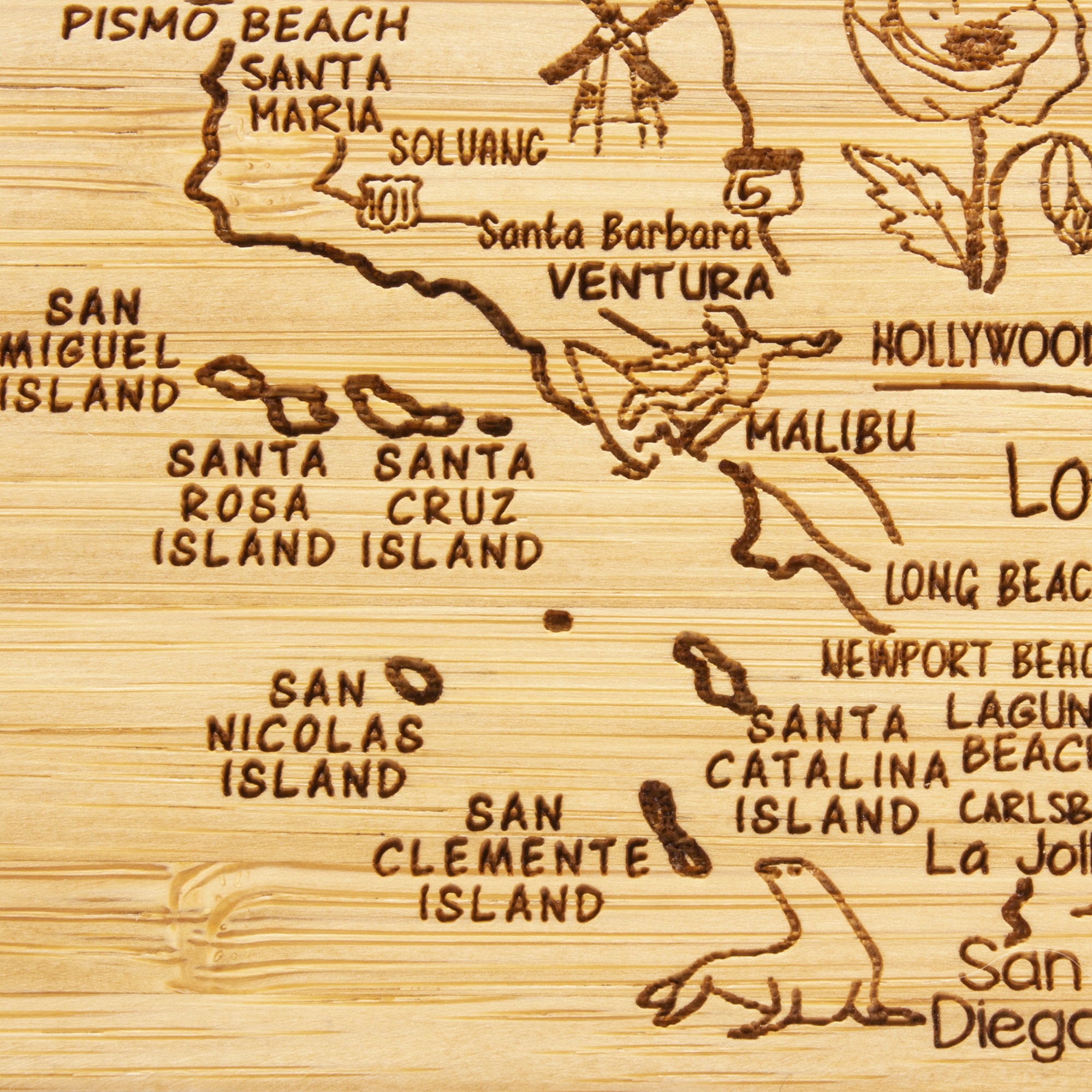 California Puzzle Coaster Set 7