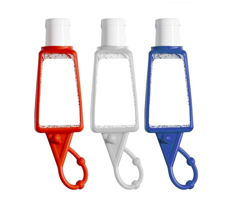 Hand Sanitizer Gel with Silicone Holder, 1 oz. - Blank 2