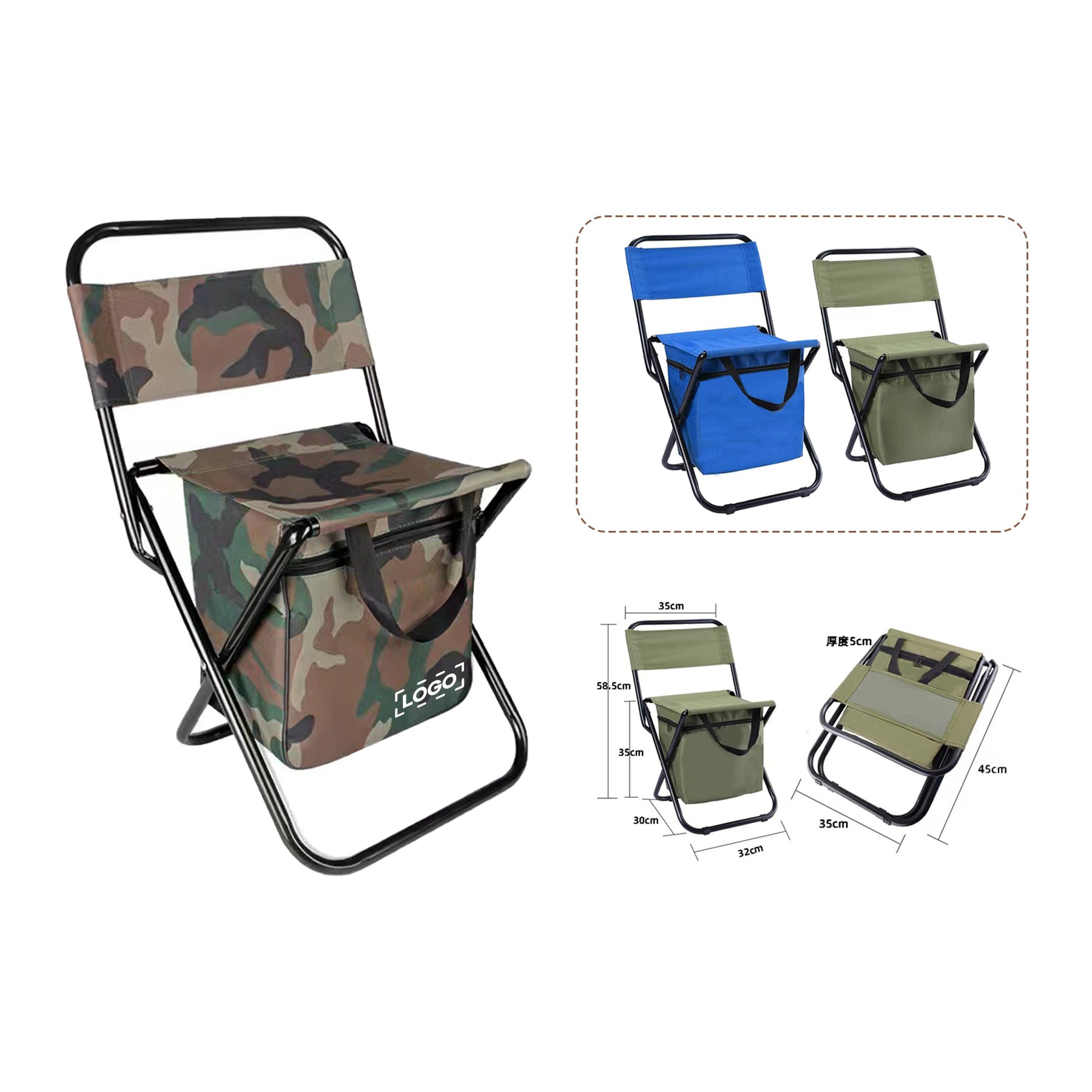 Fishing Chair With Cooler Bag