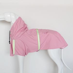 Reflective Large Dog Clothes Yellow Pet Dog Raincoat 4