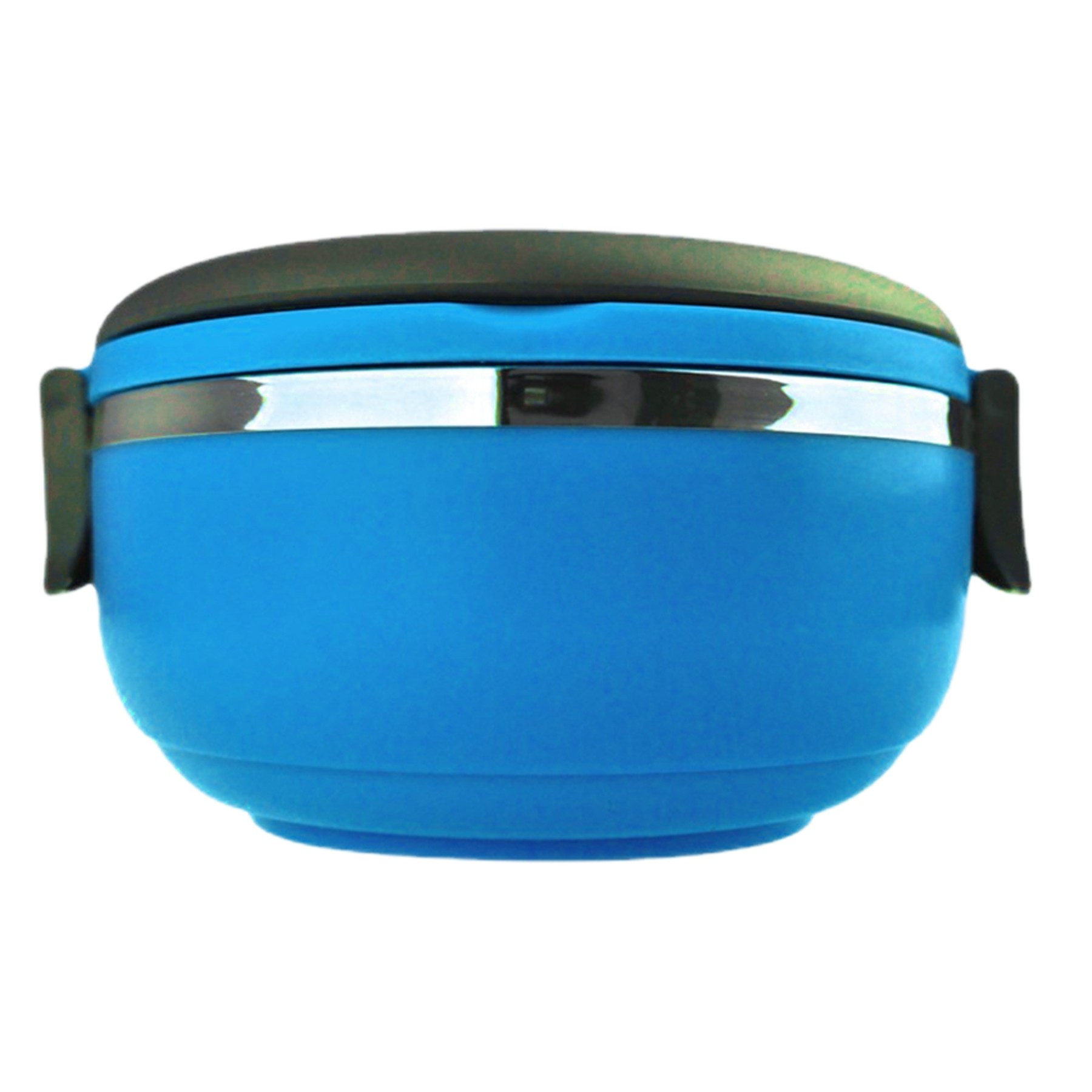 5.91 Inch Round Stainless Steel Lunch Box W/Dual Handle 3