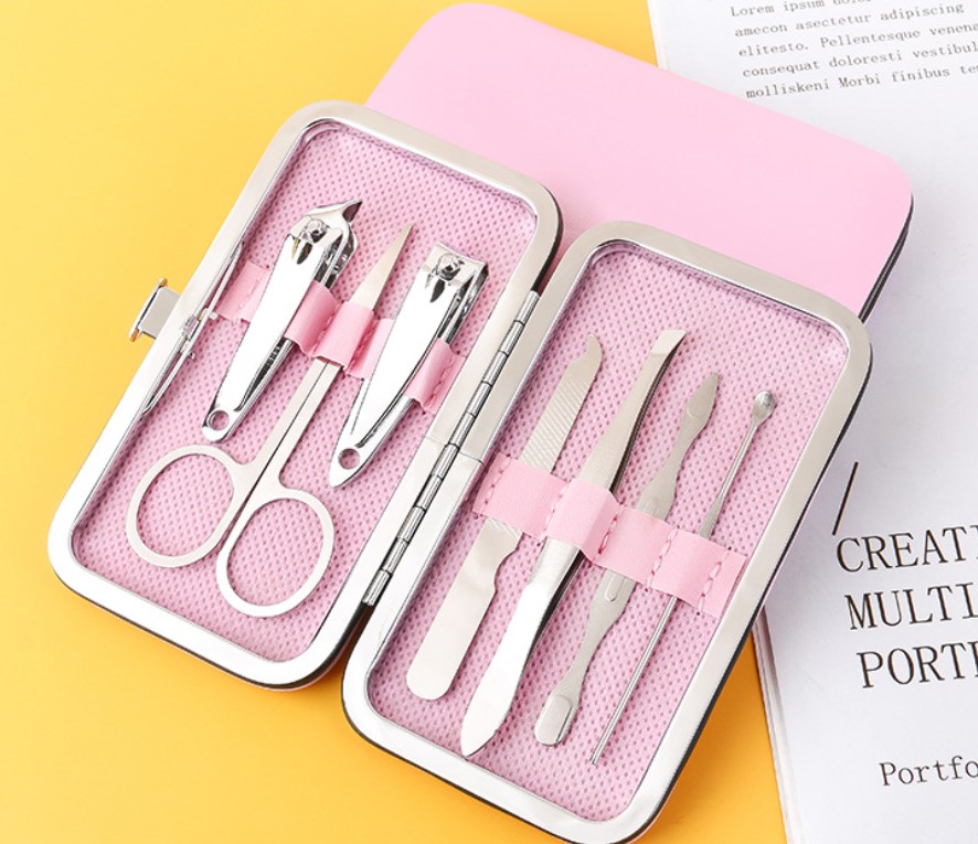 7 Pcs/Set Stainless Steel Nail Cutter Set with Box Nail Clip 1