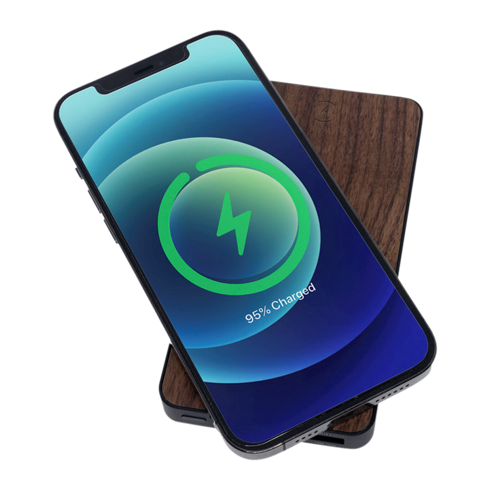 Wood Finish Hybrid Qi Charger 1