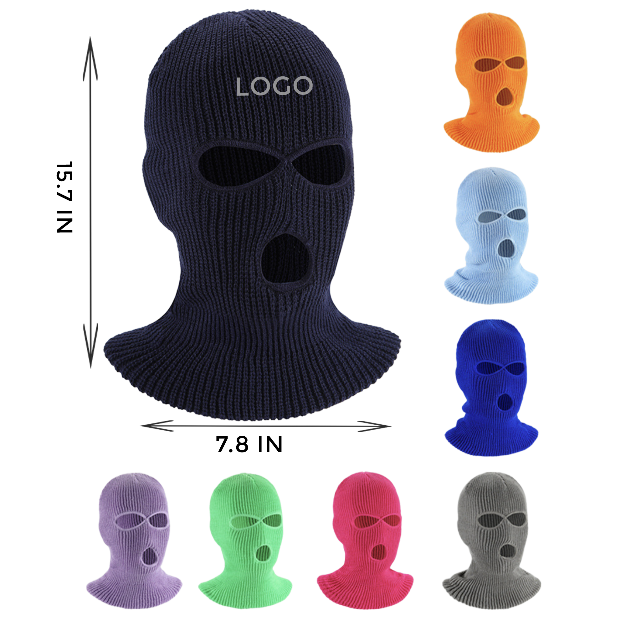 MOQ 10 PCS Knitted Face Mask 2