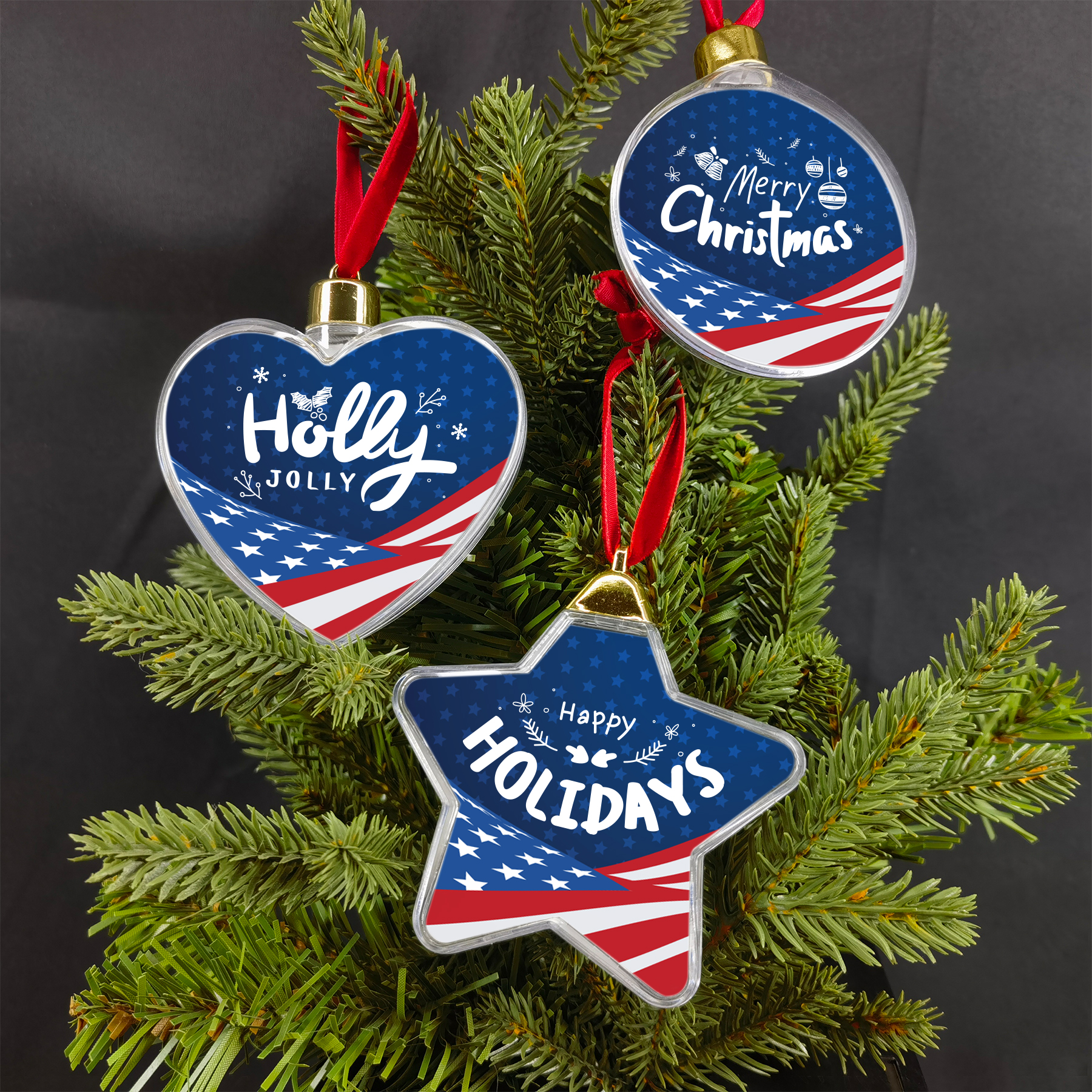 Holiday Design MDF Full Color Clear Ornament 11