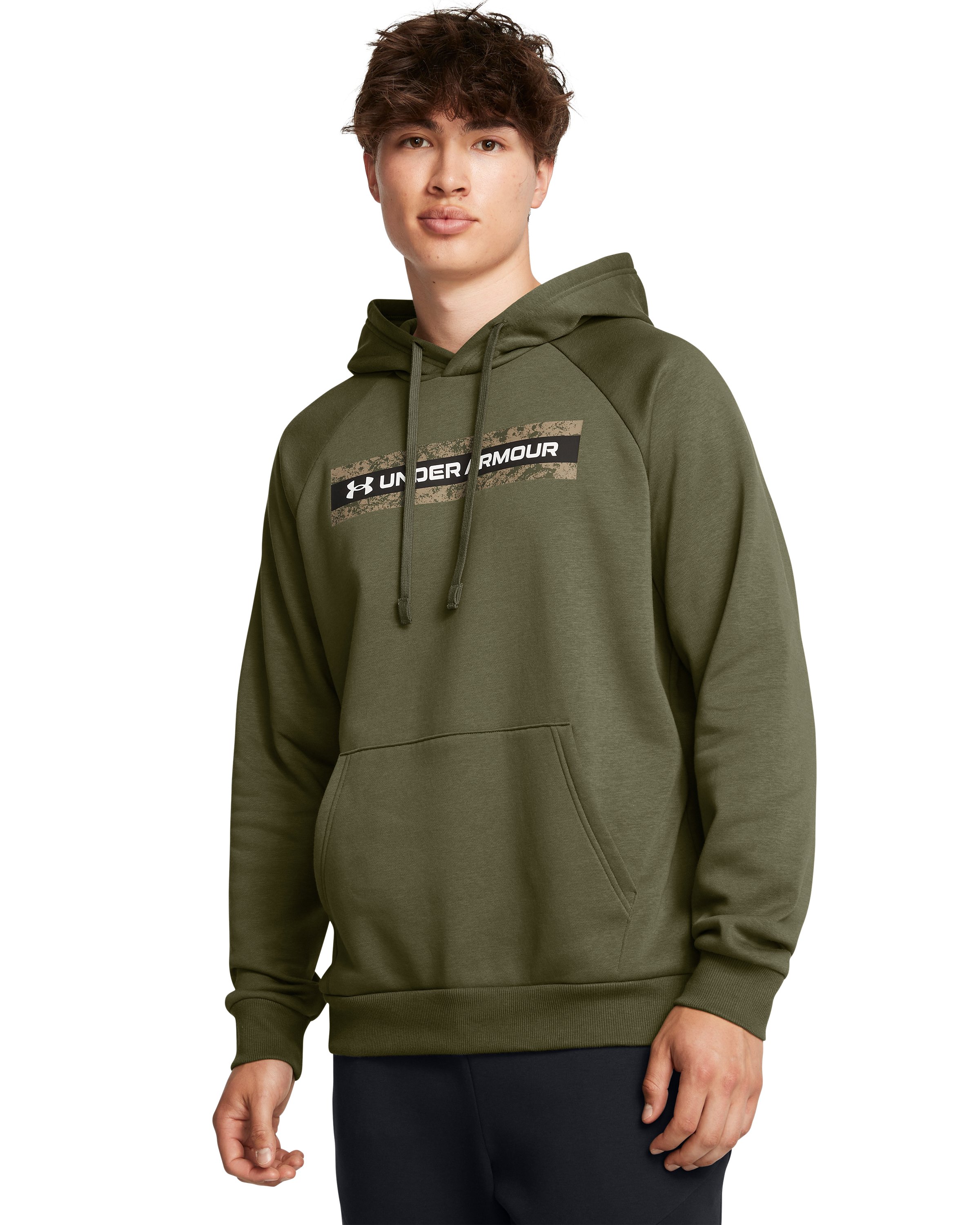 UA Rival Fleece Camo Stripe Men's Hoodie 7