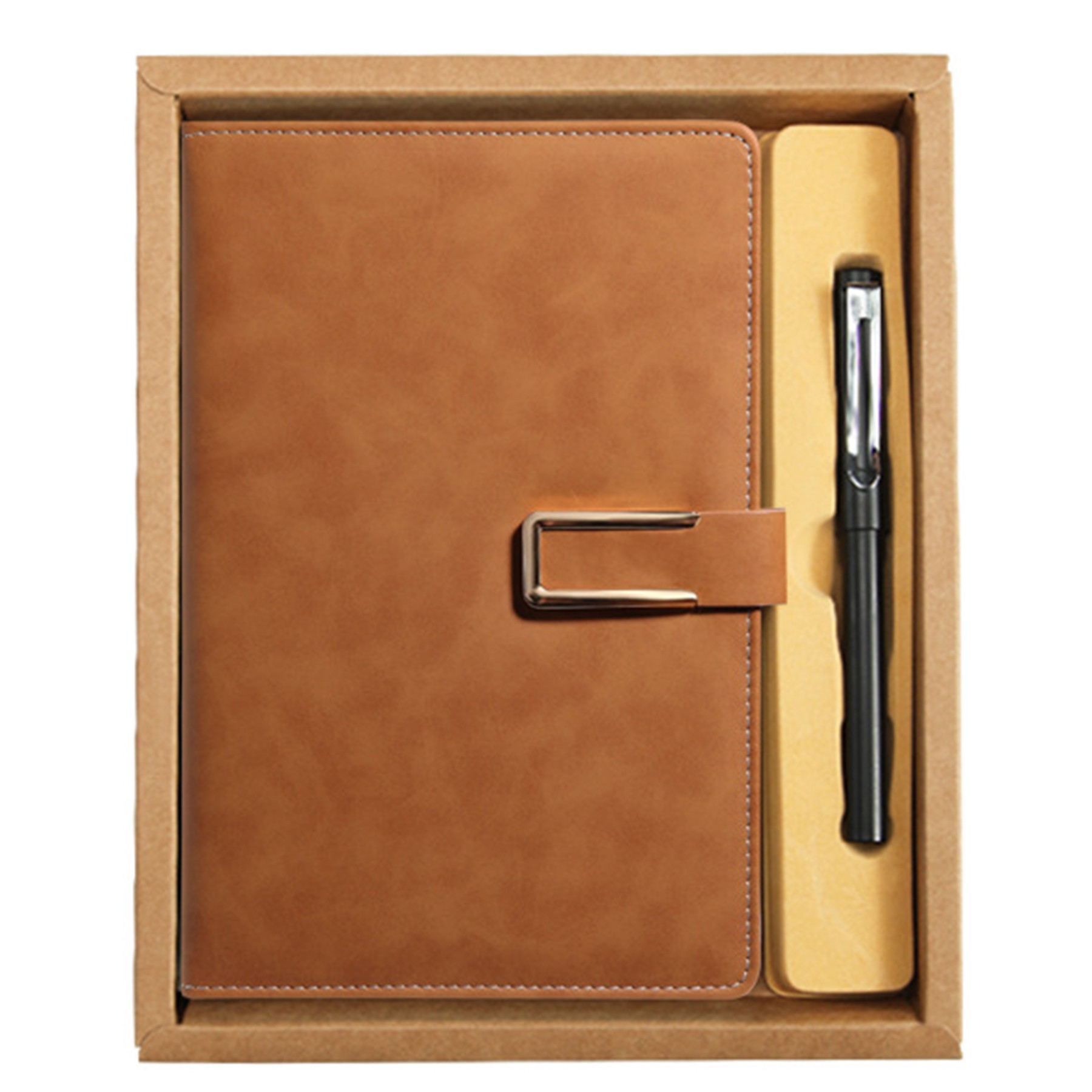 Leather Notebook W/ Ballpoint Pen Set 7