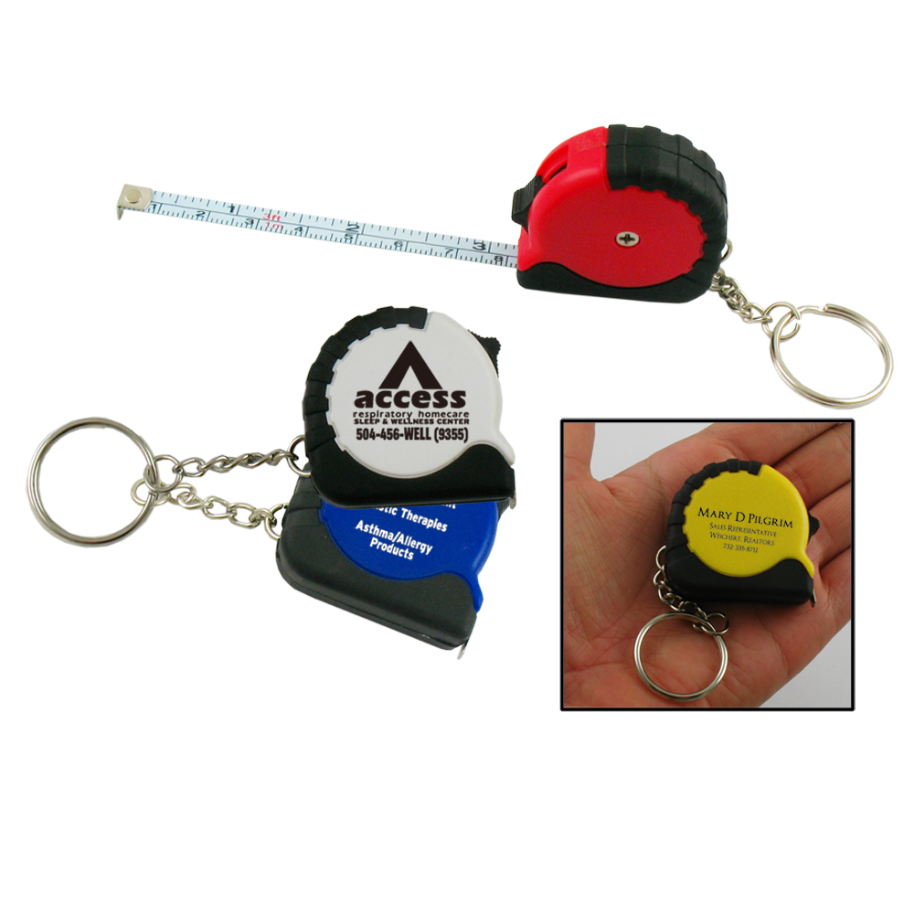 3 feet Mini Tape Measure W/Key Chain 6