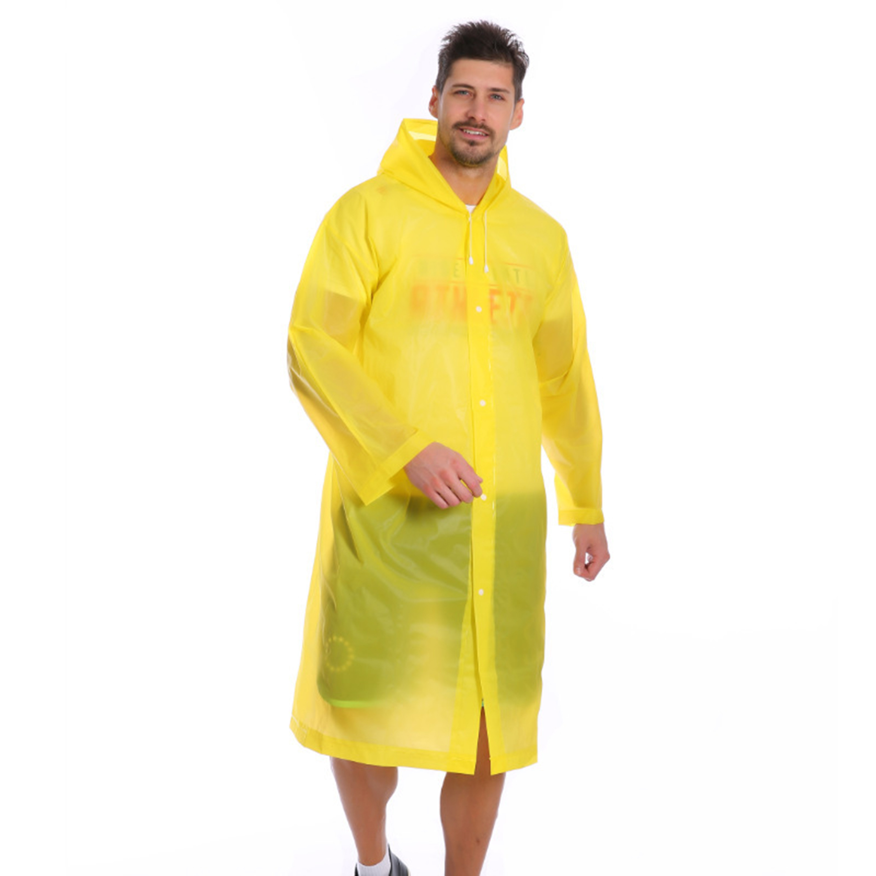 Transparent Unisex Raincoat Rain Jacket 3