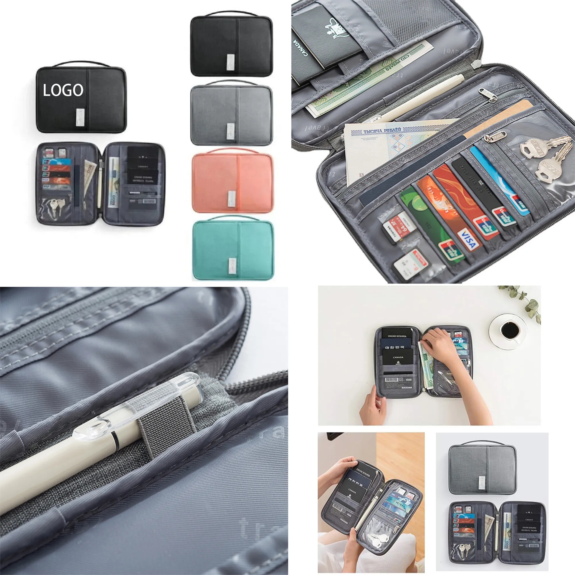 Passport Holder Waterproof Document Case 2