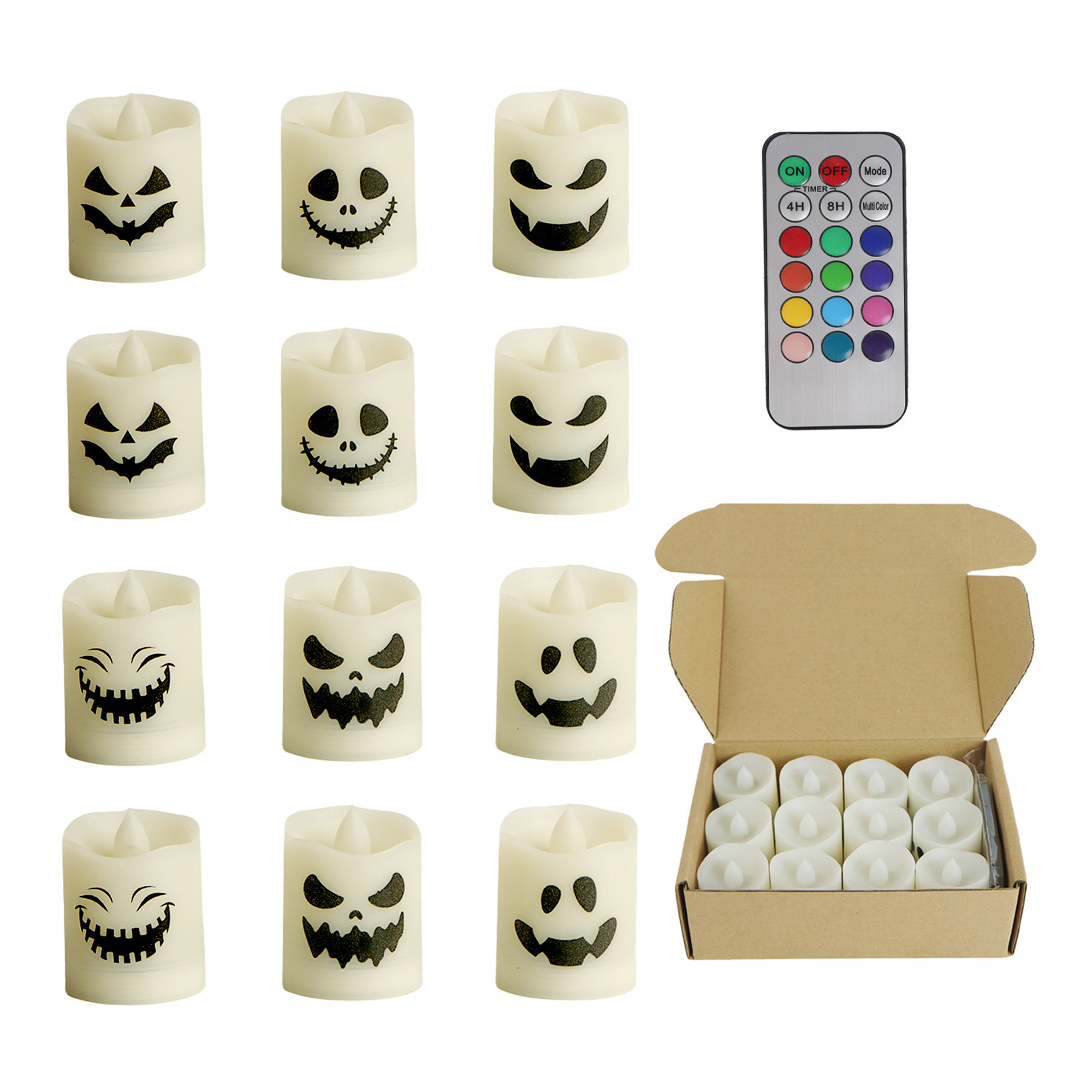 Ghost Face Candle Lamp (12-Pack) 2