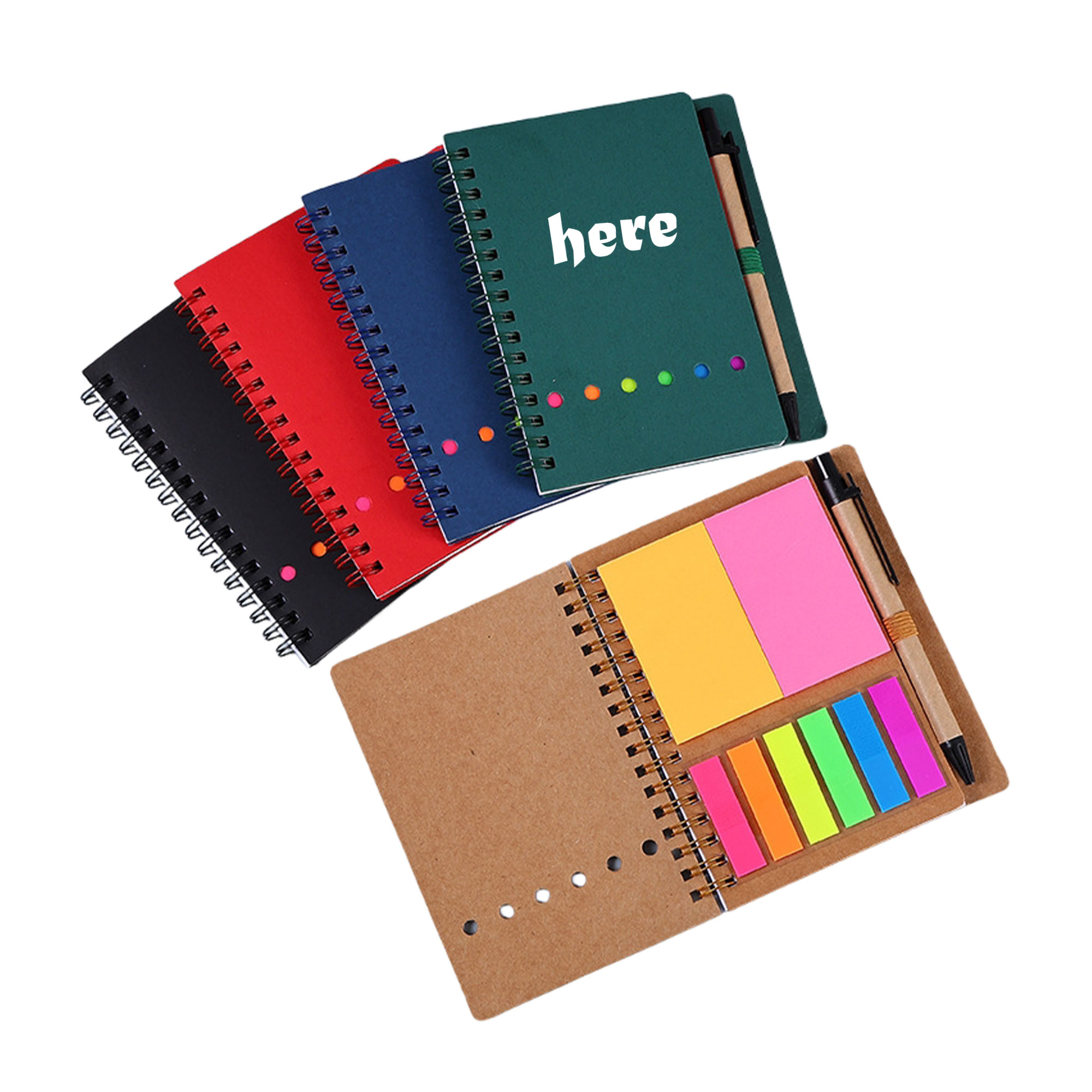 2-In-1 Notebook And Sticky Notes