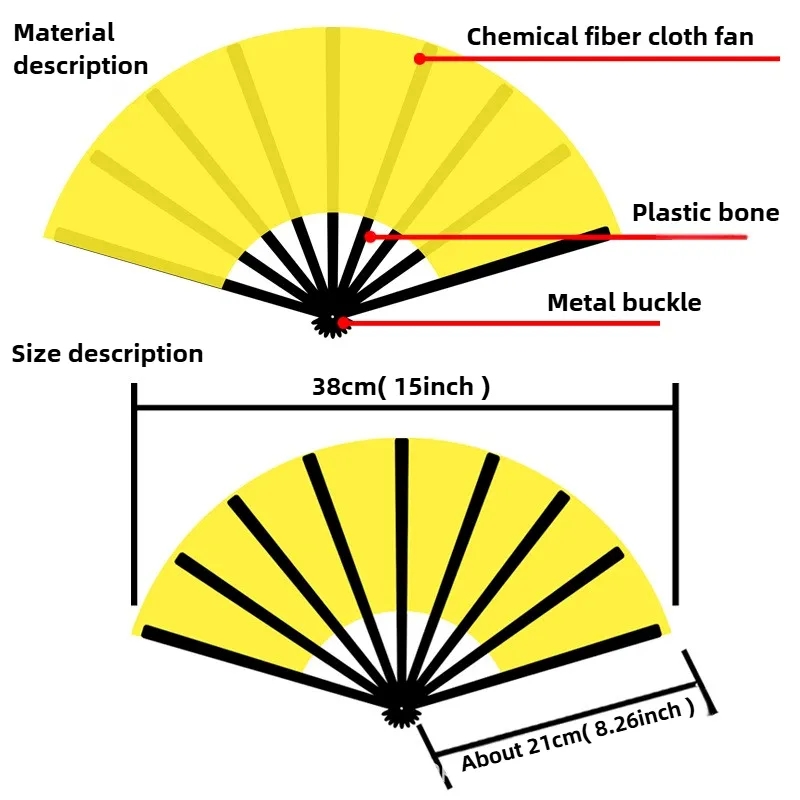 Rainbow Folding Hand Fan 3