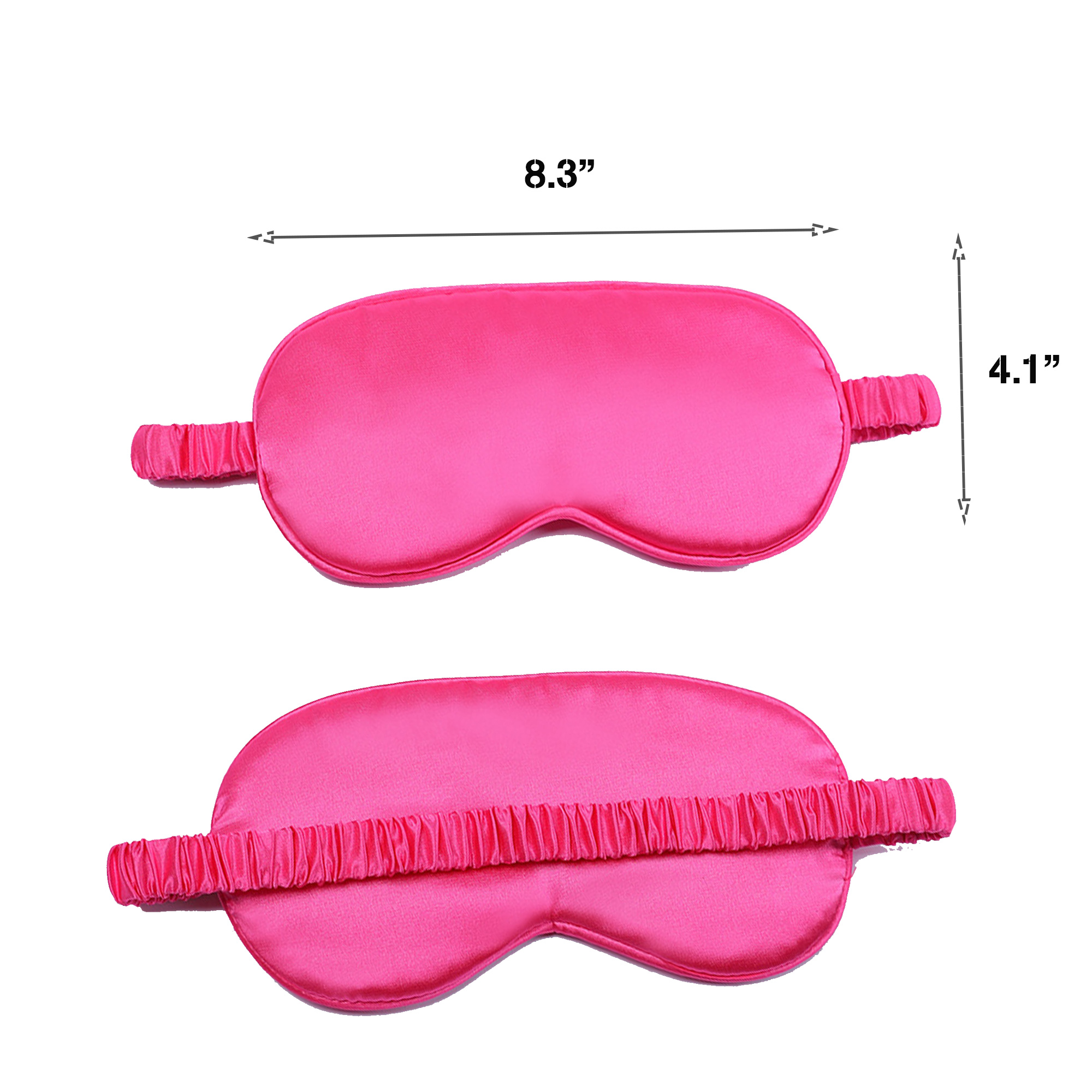 Full Color Imitation Silk Blackout Sleeping Eye Mask 2