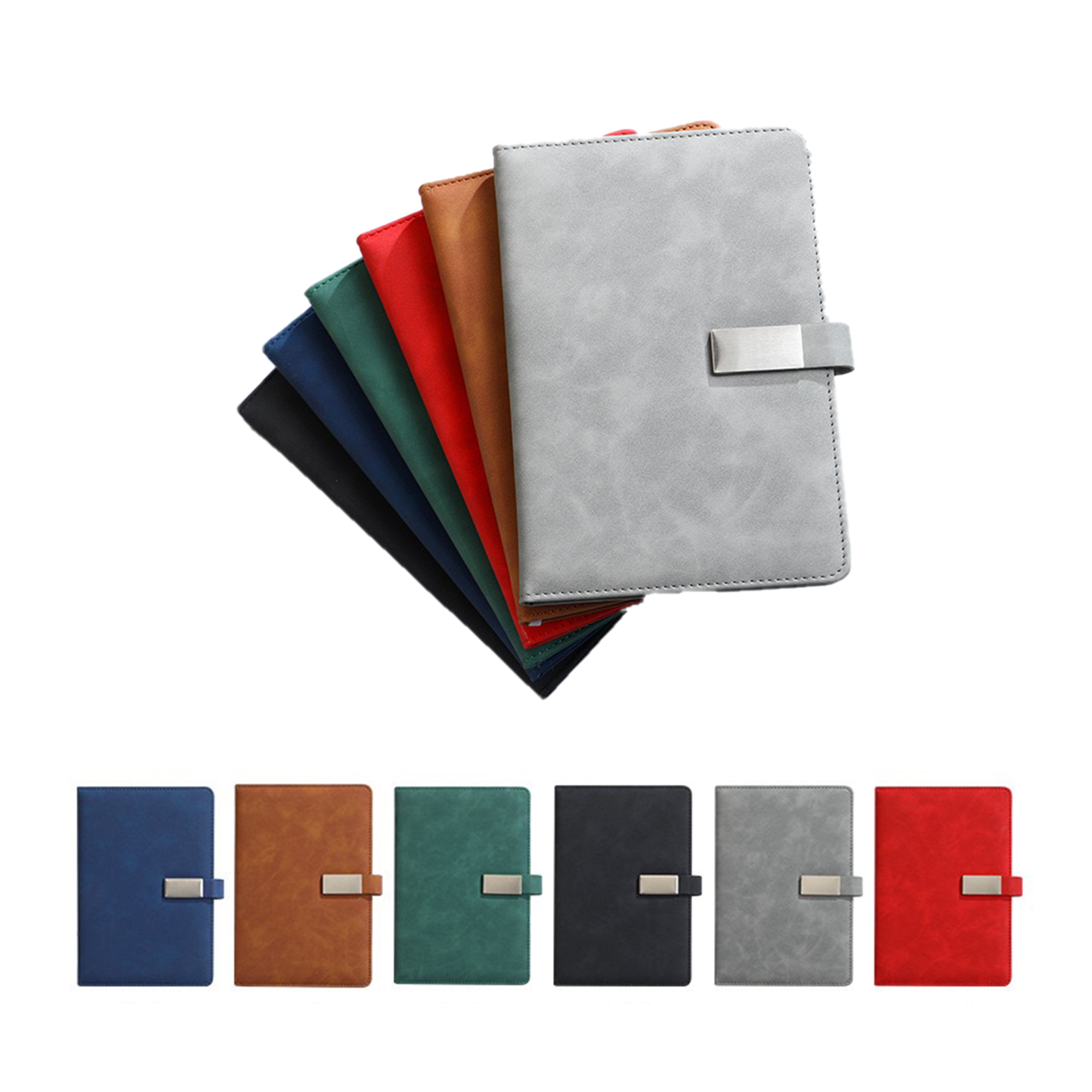 A5 Leather Notebook with Pen 3