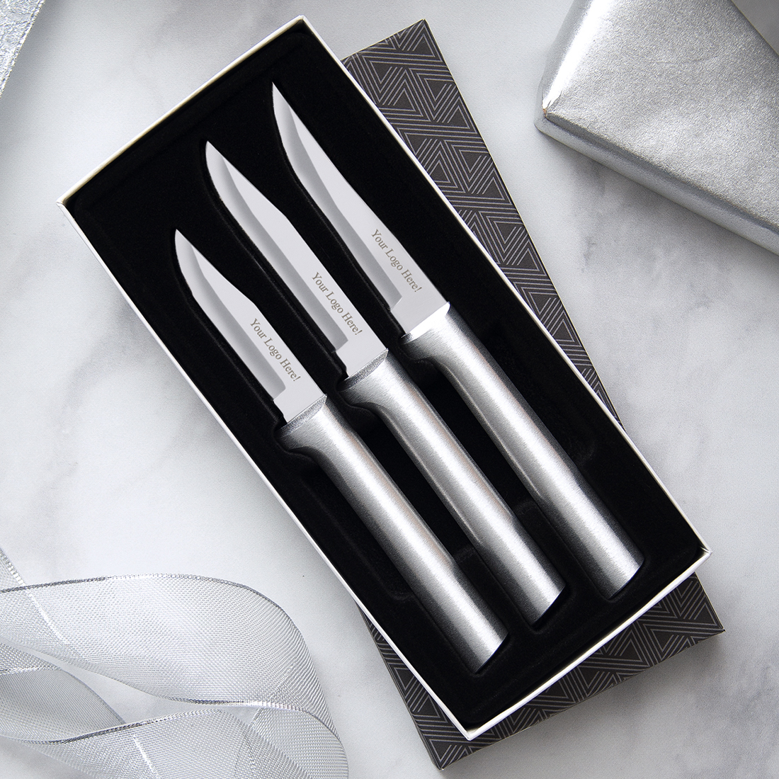 Paring Knives Galore Gift Set w/Silver Handle 6