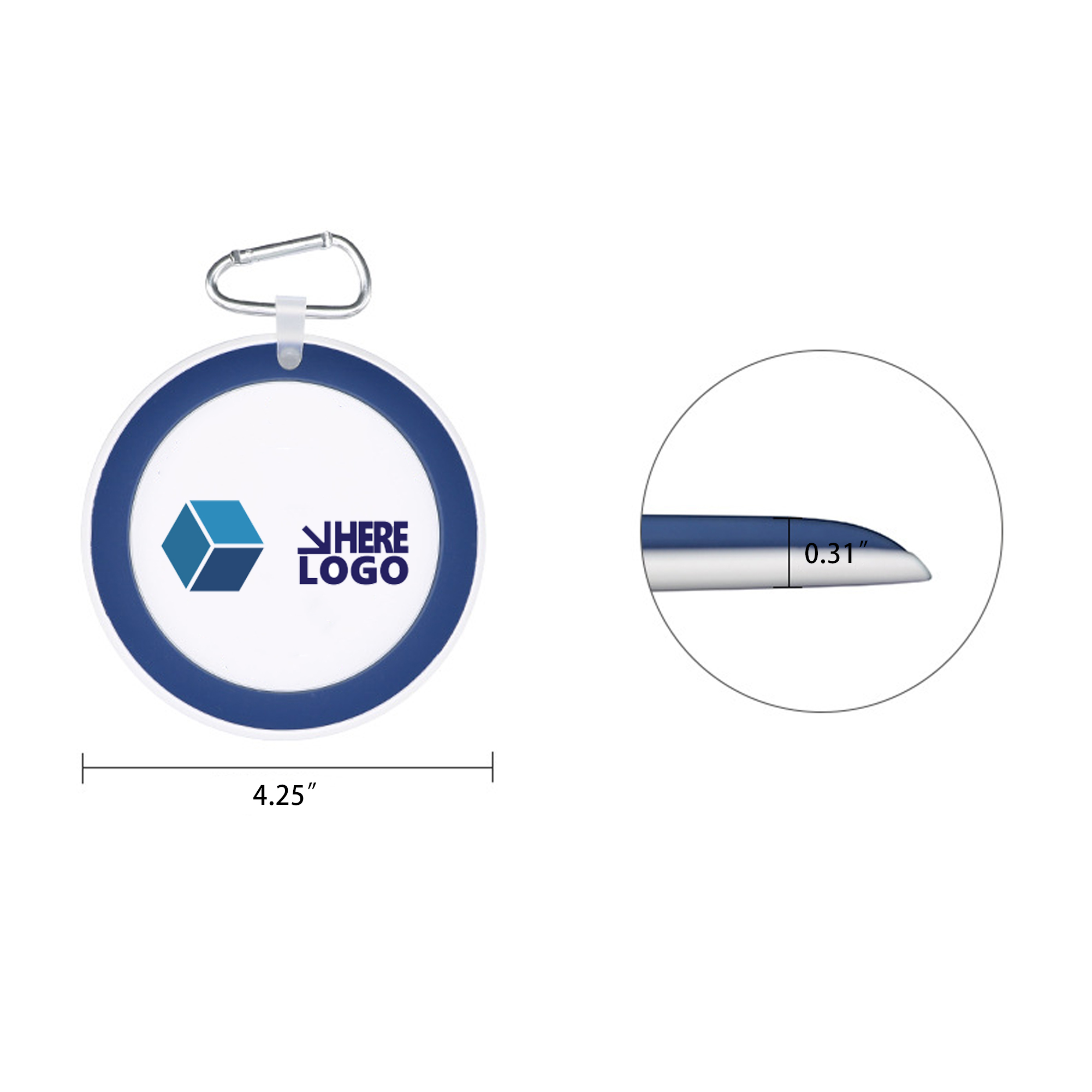 PVC Golf Club and Ball Luggage Tag 3
