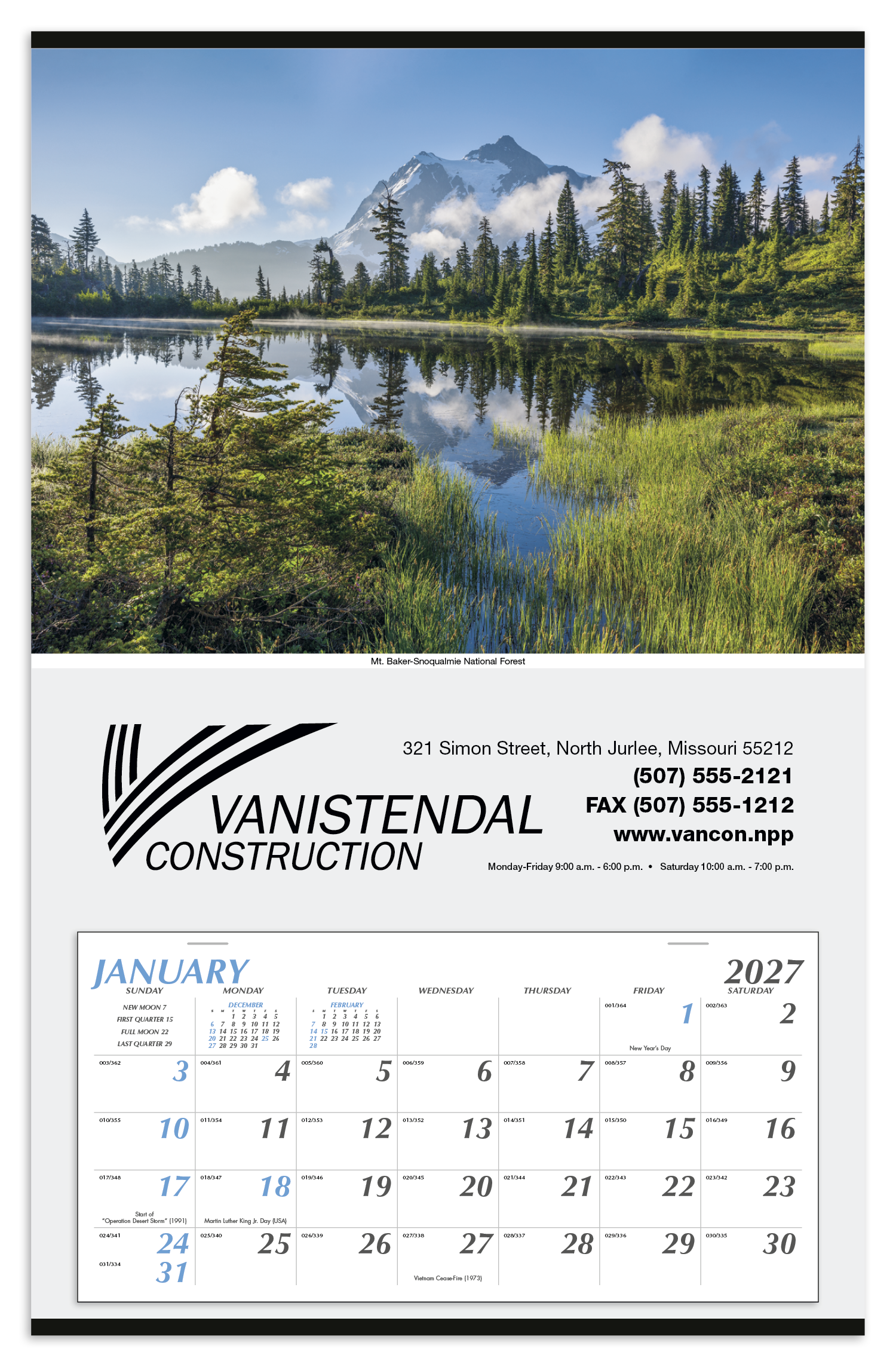 Triumph® Calendars Large Hanger Calendar 75