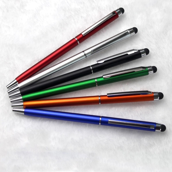 Promotional Plastic Slim Twist Stylus Pen 2