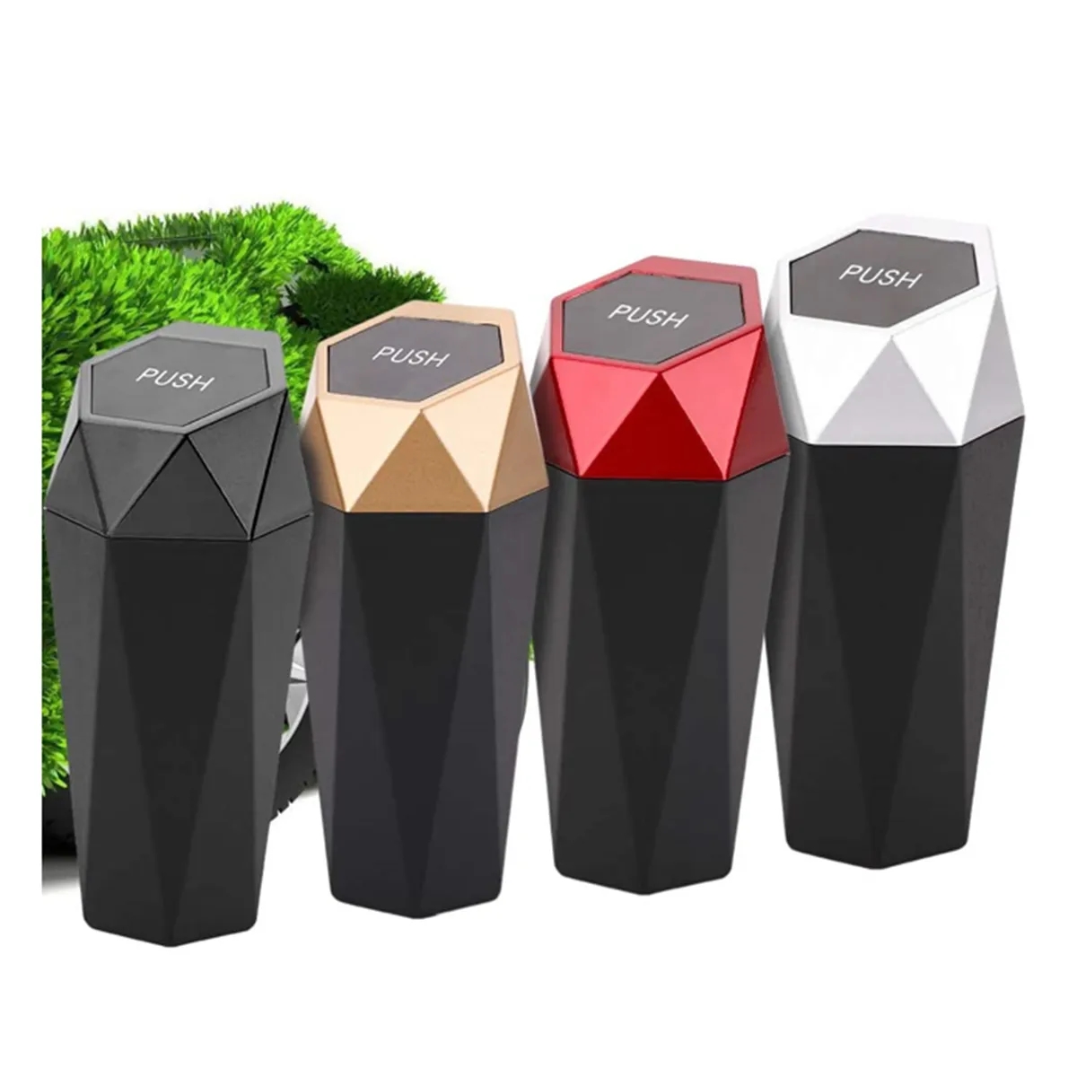 Car Trash Can with Lid Mini Garbage Bin 6