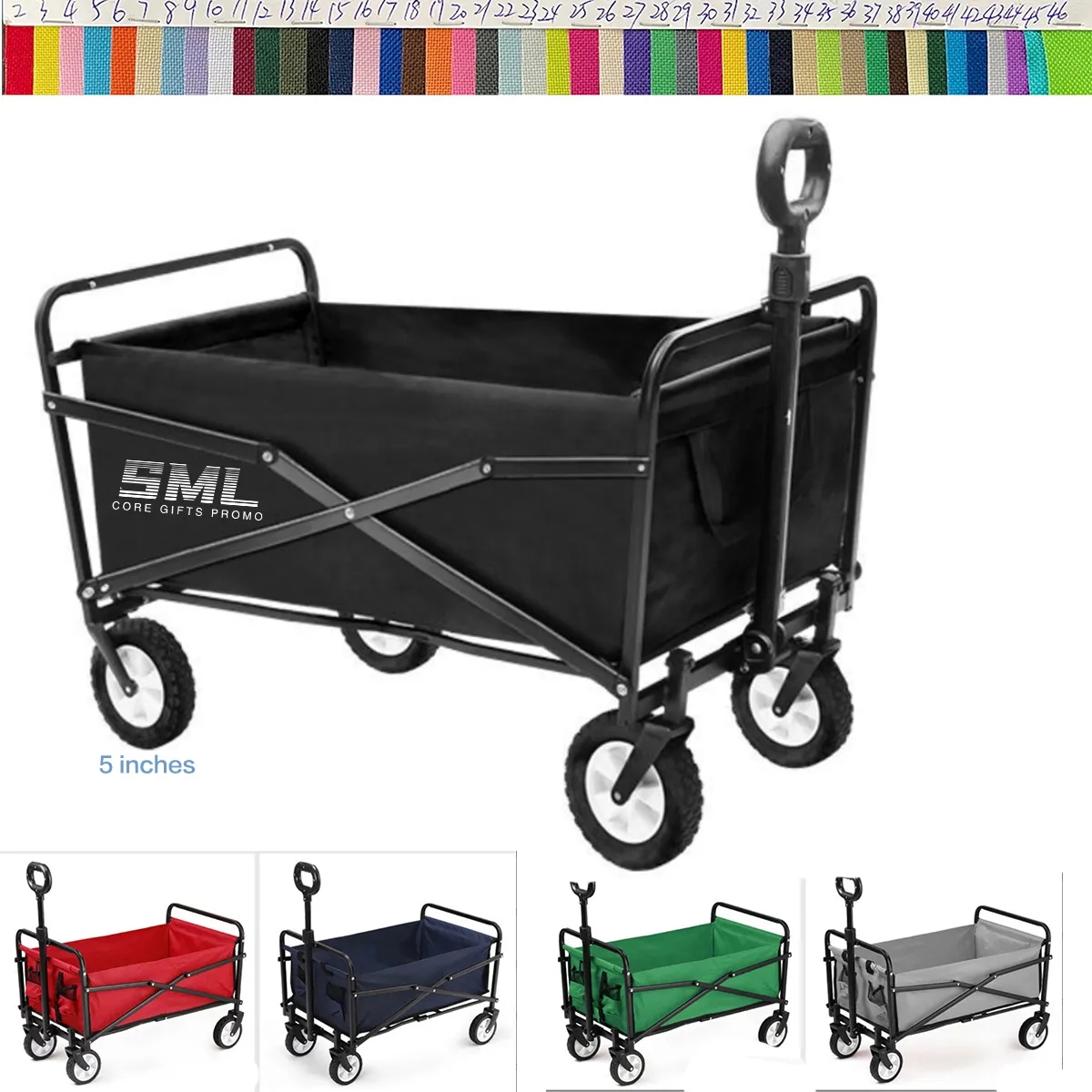 Heavy Duty Beach Grocery Cart Camping Outdoor Utility Wagon 1
