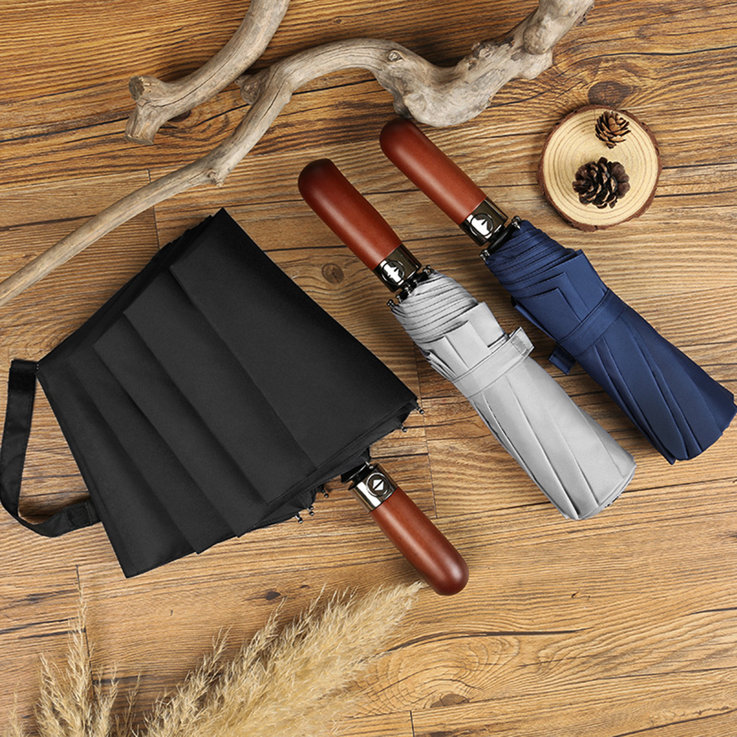 Portable Automatic Compact Windproof Travel Umbrella 5