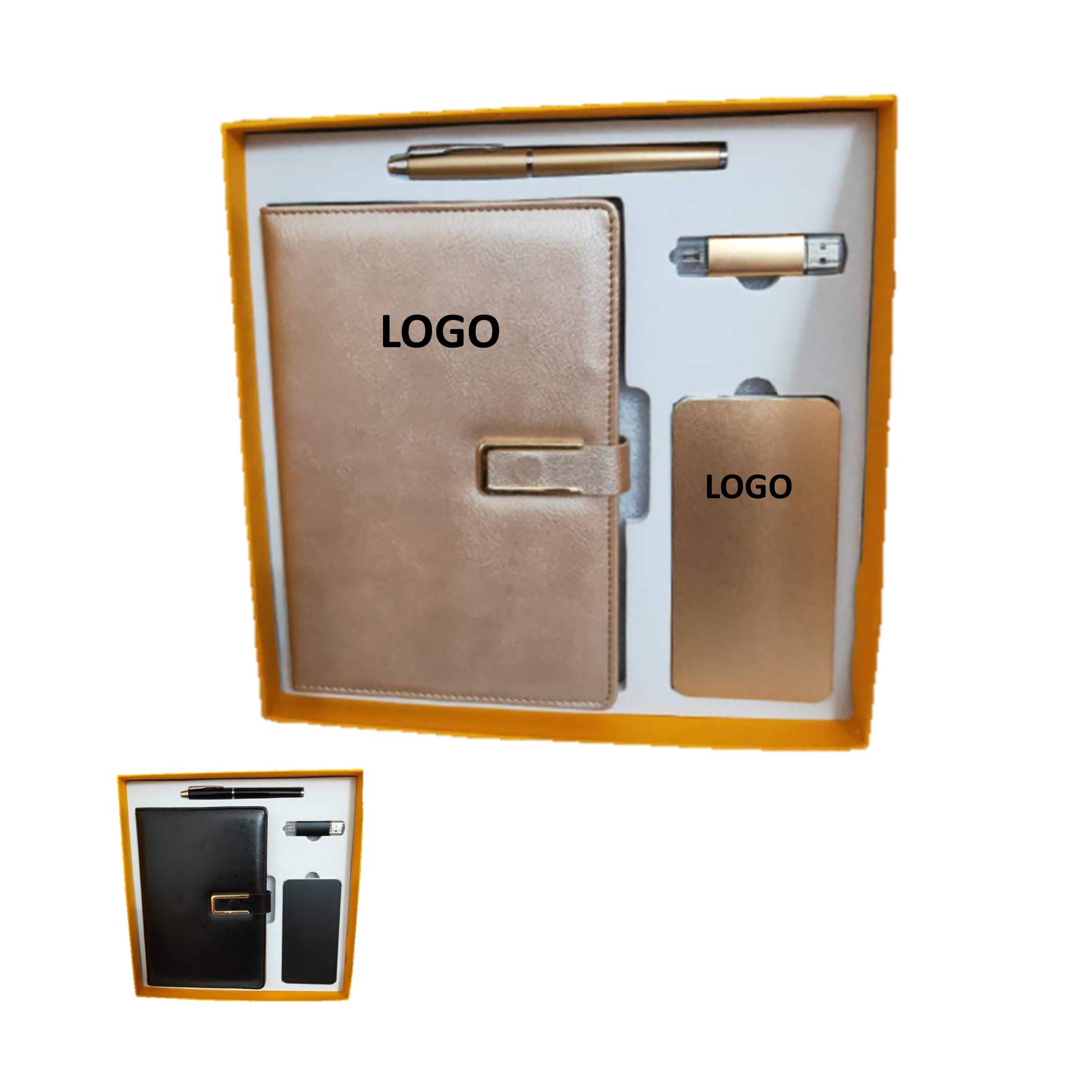 Business Gift Set Journal With Pen Power Bank Usb Drive 2