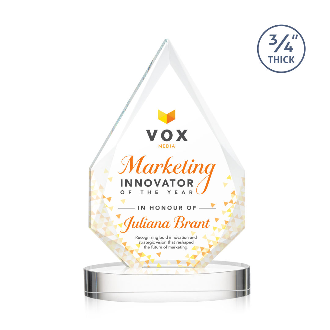 Hawthorne VividPrint™ Award on Alberton Base - Clear