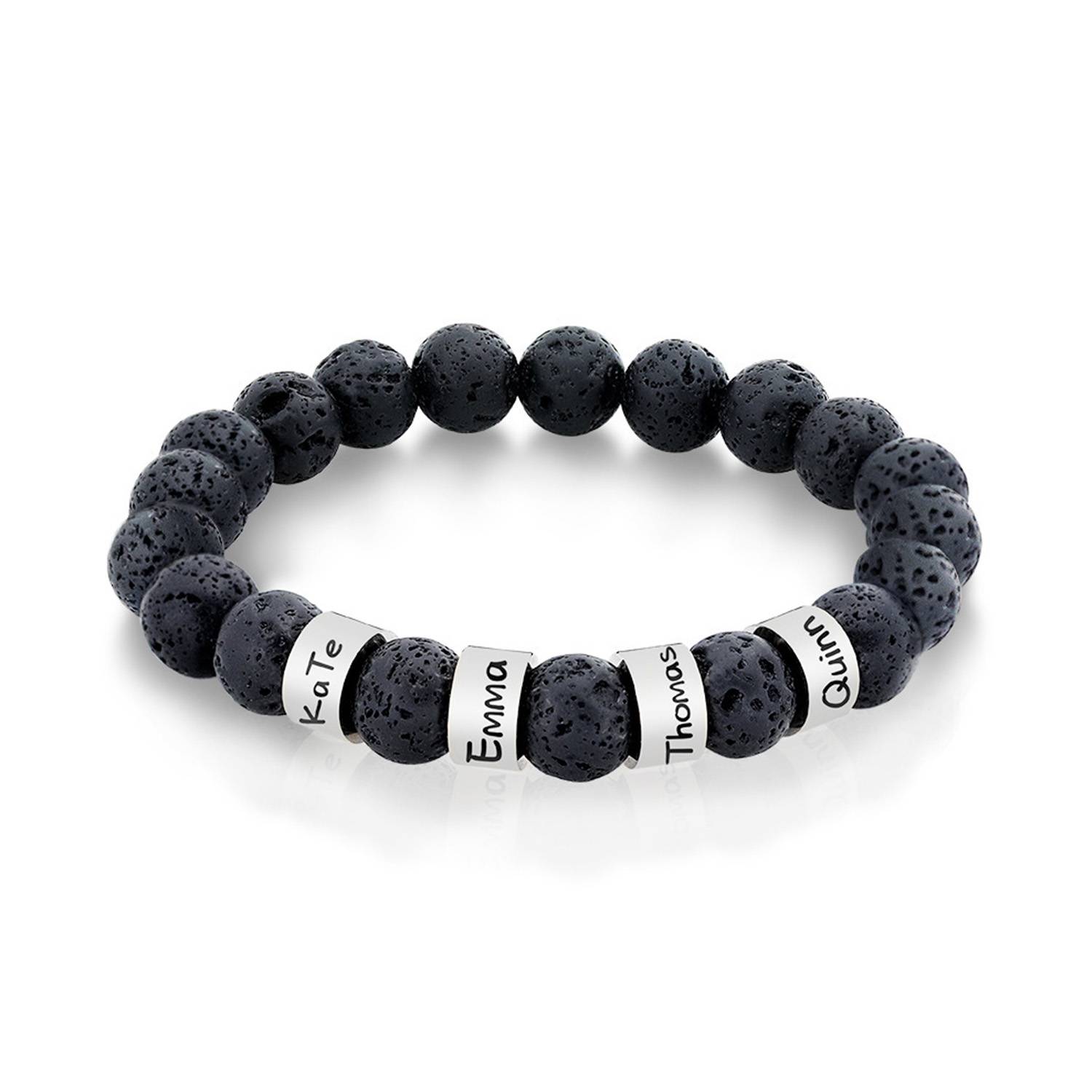 Volcanic stone bead bracelet 7
