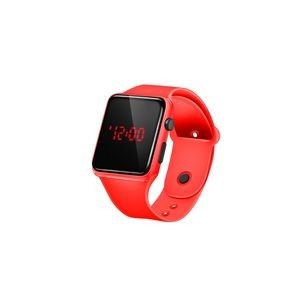 Sports Watch With Red Digital Square Dial Adjustable Band Detachable Design 15