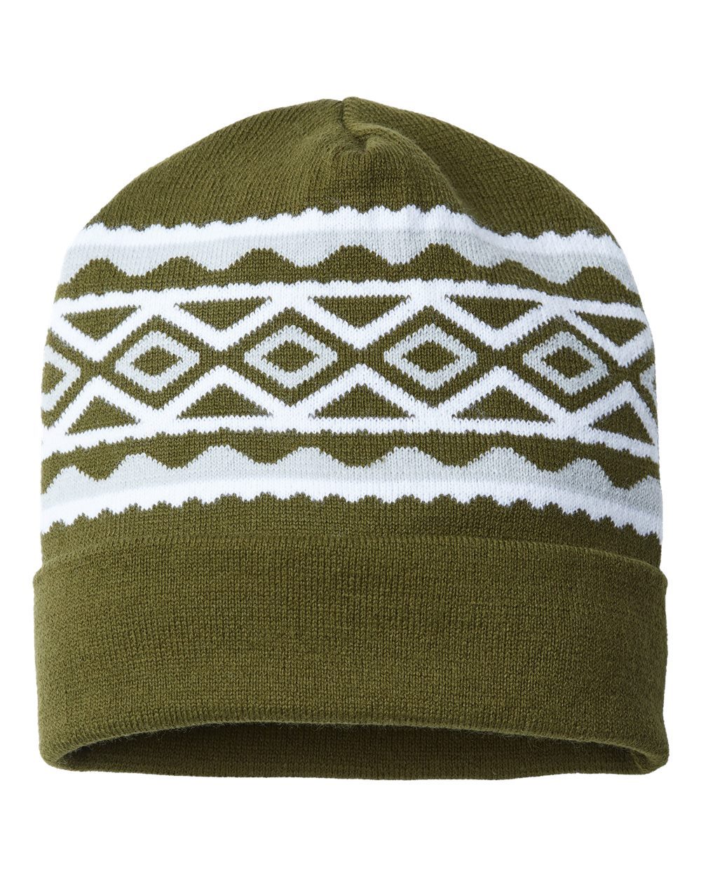 USA- Made Diamond Cuffed Beanie - RKD12 2