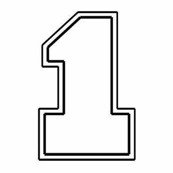 Magnet - Large Number 1 - Full Color 2