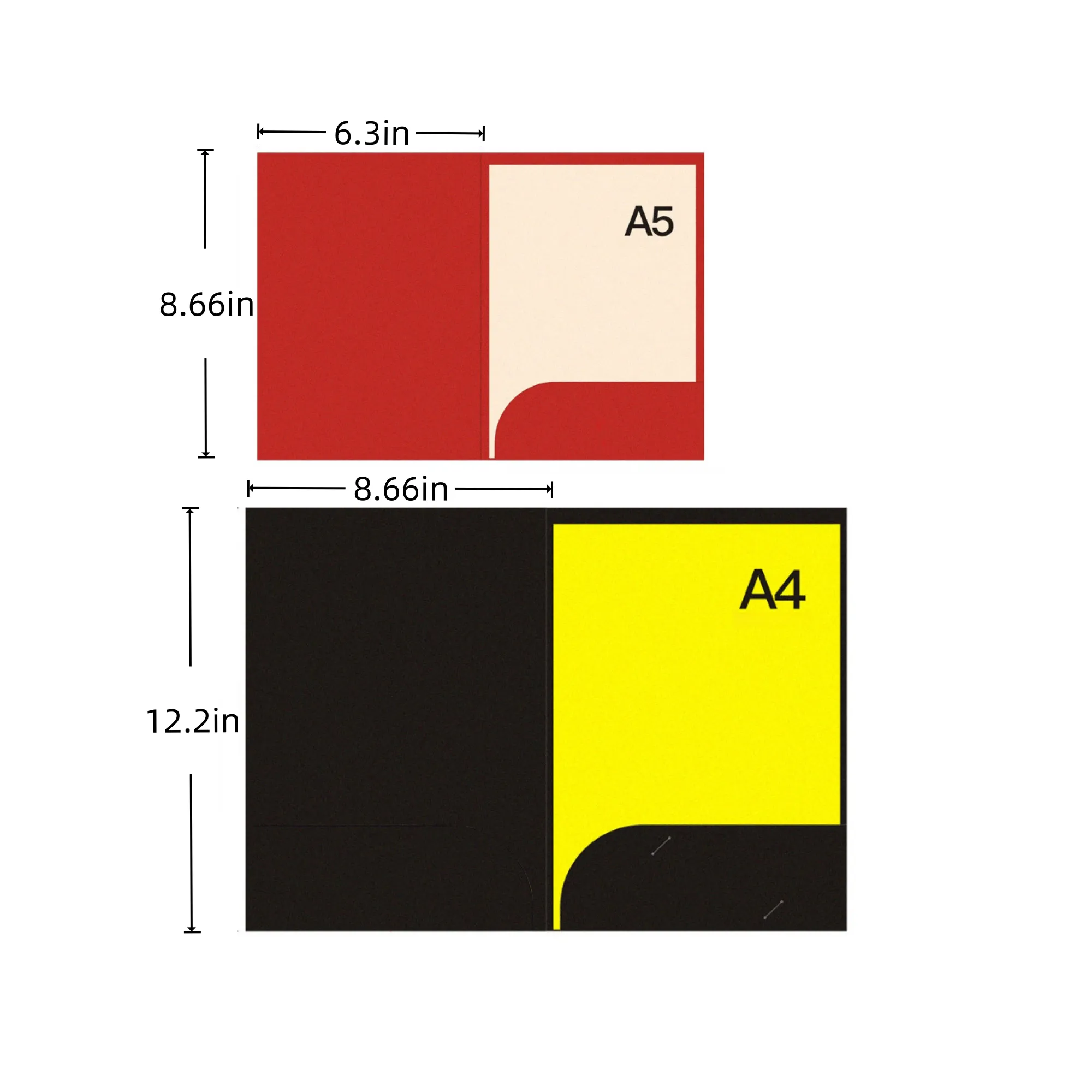 A4 A5 Kraft Paper Insert Folder 3